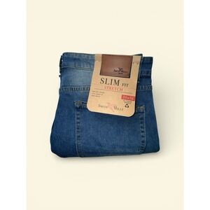 Smith Mills Slim Fit Stretch Jeans Med Wash Mens 36x32 NWT Msrp $69.99